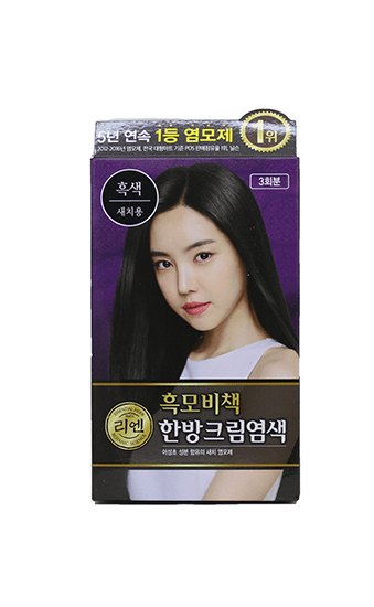 REEN Heukmobichaek Oriental Hair Dye Cream Black