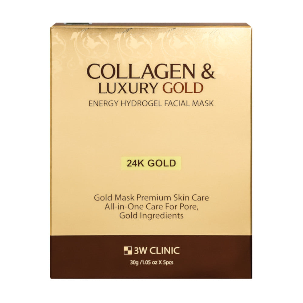 3W Clinic Collagen & Luxury Gold Energy Hydrogel Facial Mask 5p