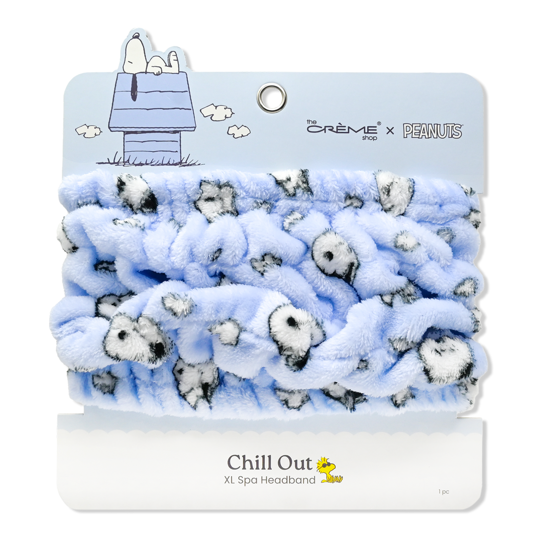 Creme Peanuts XL Plush Headband - Chill Out