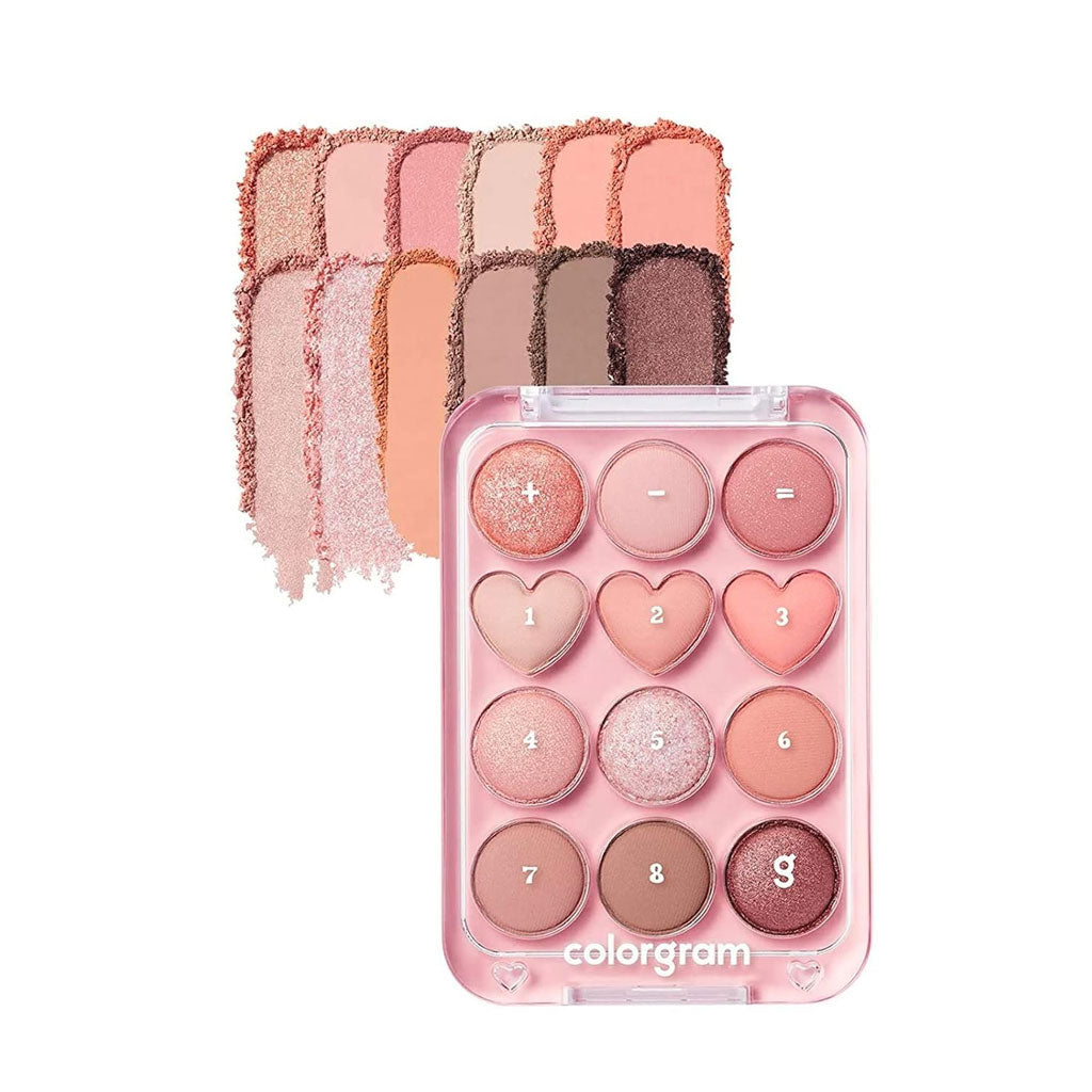 Colorgram Pin Point Eyeshadow Palette 01 Peach+Coral