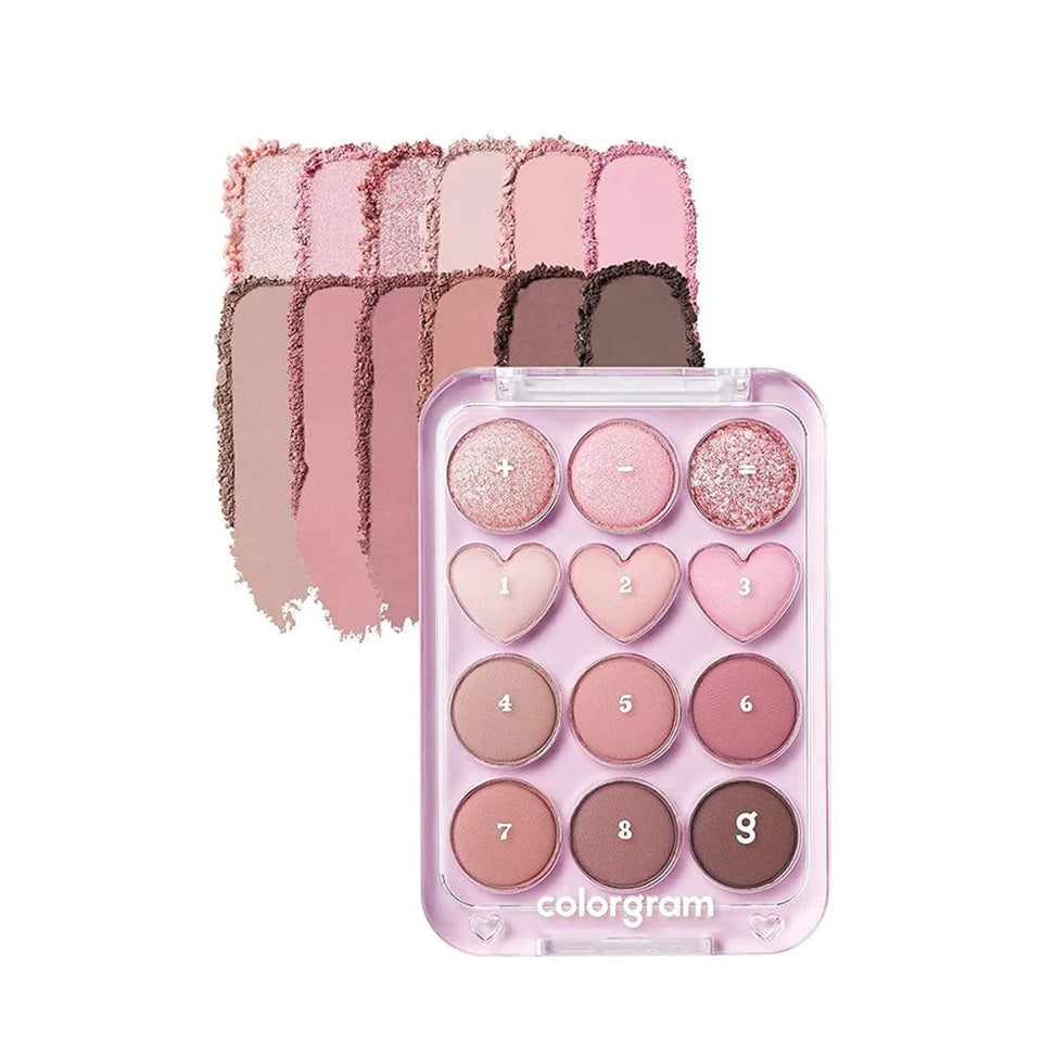 Colorgram Pin Point Eyeshadow Palette 02 Pink+Mauve