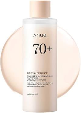 Anua Rice 70+ Ceramide Glow Milky Toner 250ml
