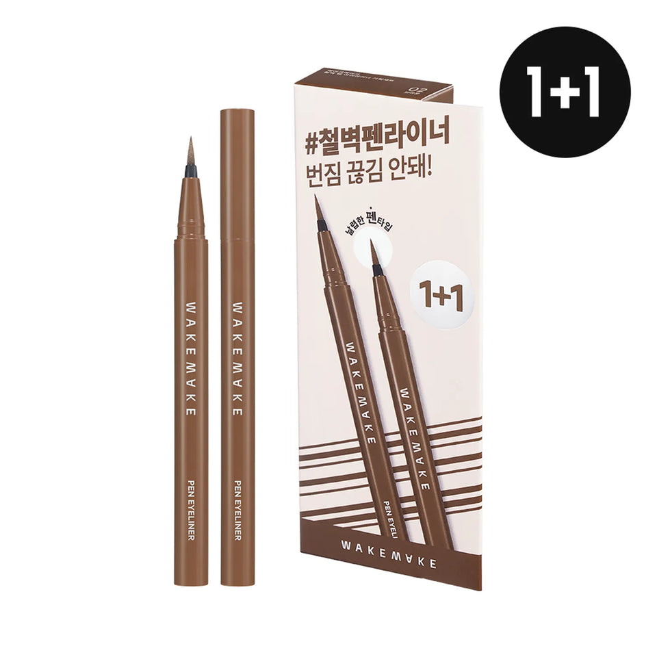 WakeMake Any-Proof Pen Eyeliner Special Set 02 Special Brown 2p