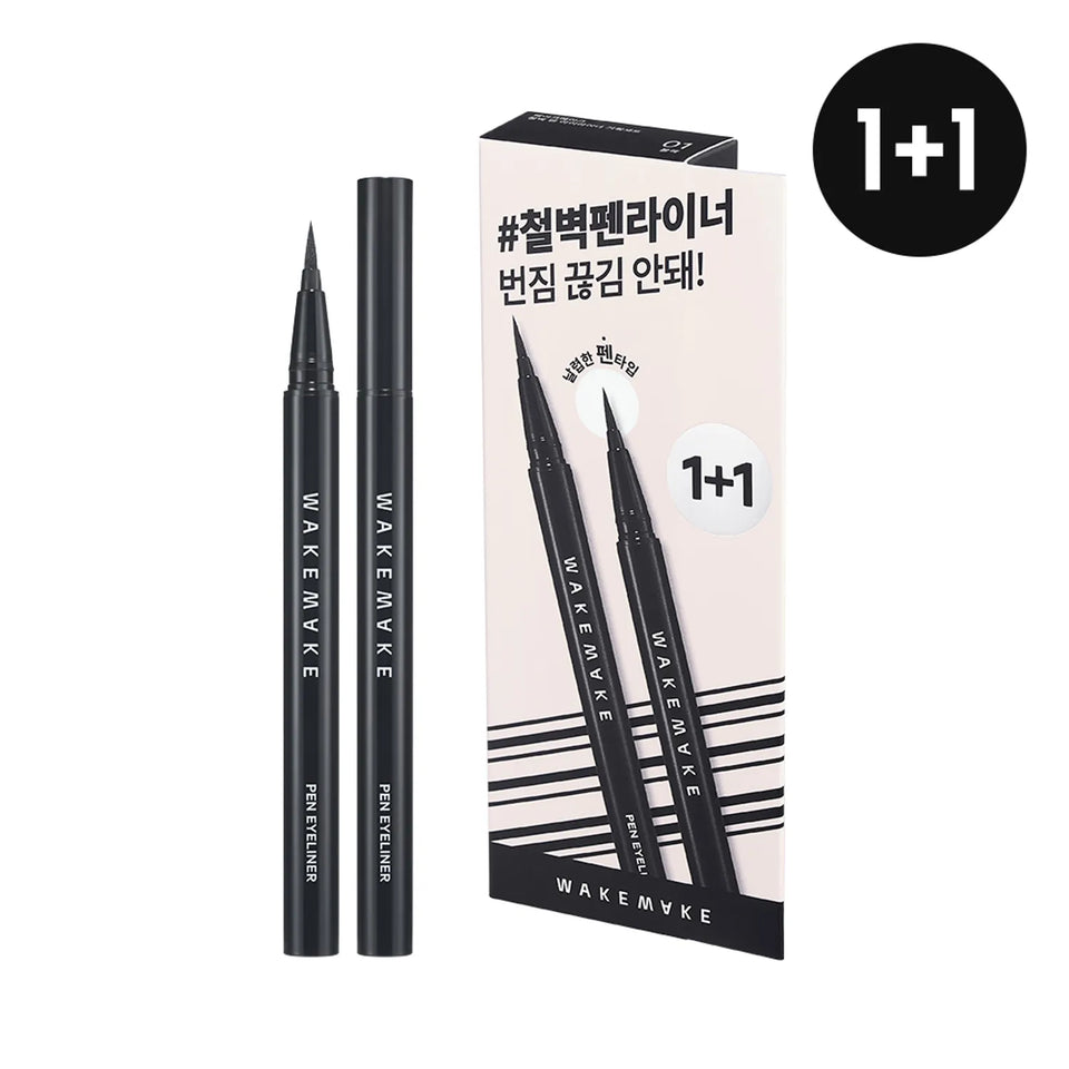 WakeMake Any-Proof Pen Eyeliner Special Set 01 Special Black 2p