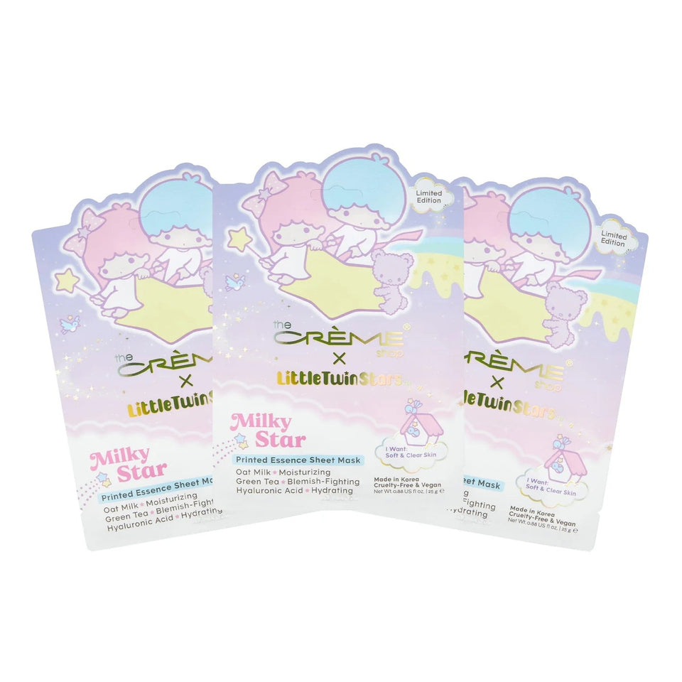 Creme Little Twin Stars Printed Essence Sheet Mask 3p