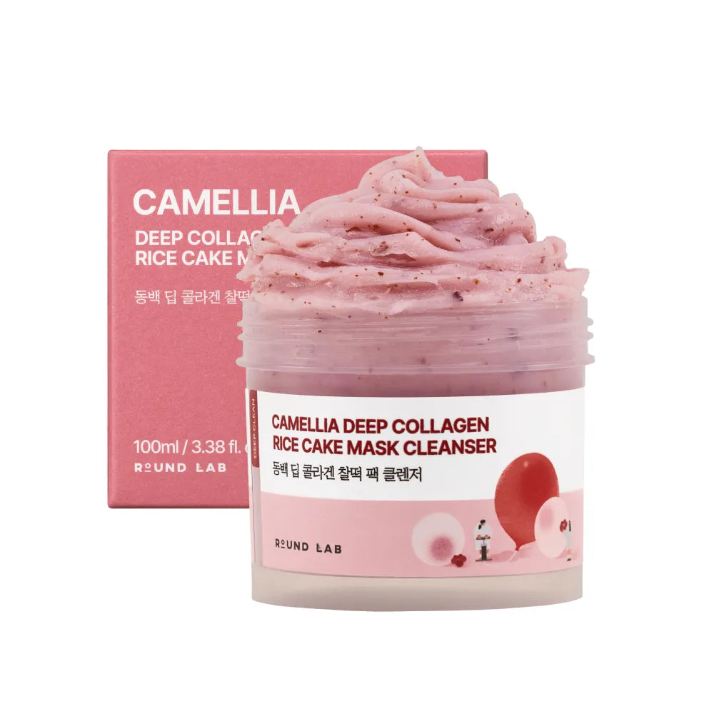 Round Lab Camellia Deep Collagen Rice Cake Mask Cleanser 100ml