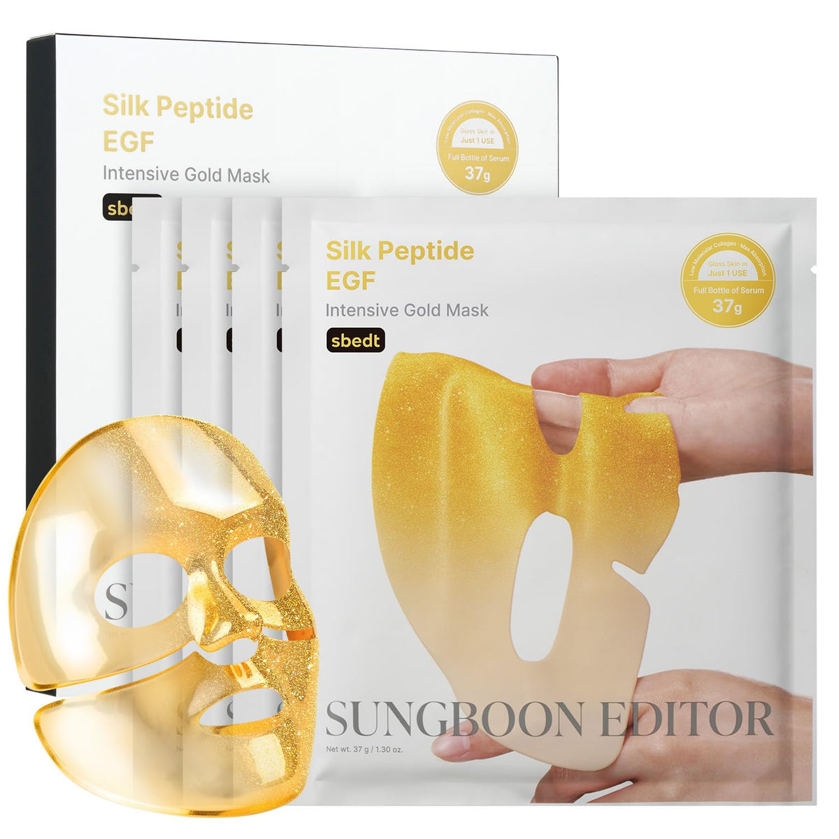 Sungboon Editor Silk Peptide EGF Gold Mask 4p