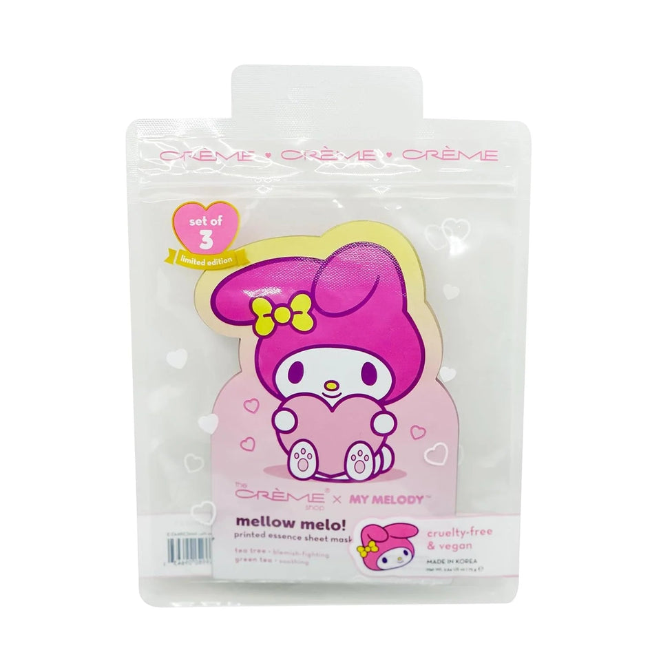 Creme My Melody Mellow Melo! Printed Essence Sheet Mask 3pc