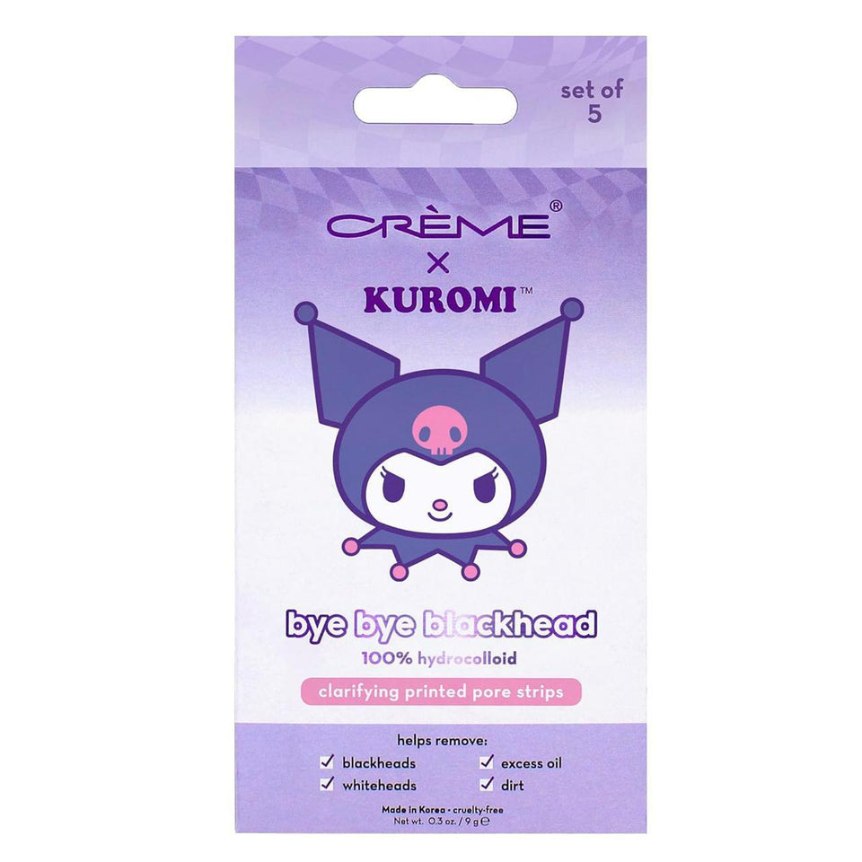 Kuromi Bye Bye Blackhead Clarifying Printed Pore Strips 5p