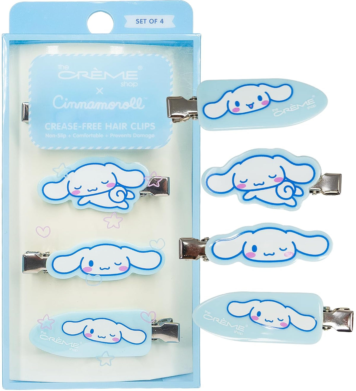 Creme Cinnamoroll Crease-Free Hair Clip 4pc