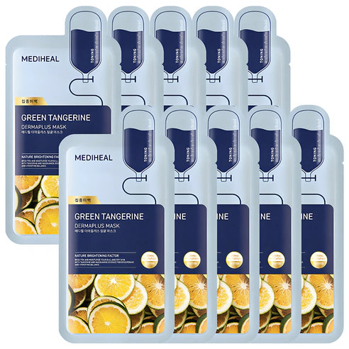 Mediheal Dermaplus Green Tangerine Mask 10p