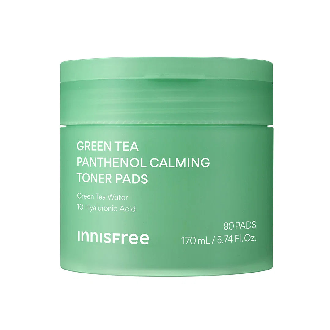 Innisfree Green Tea Panthenol Calming Toner Pads 80p