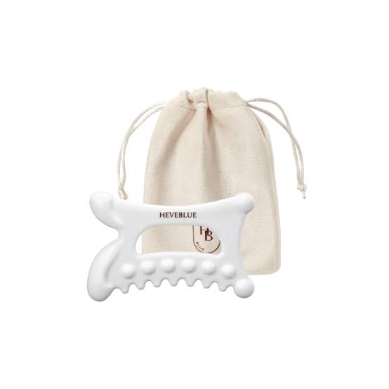 Heveblue Natural White Clay Relaxing Homecare Gua Sha