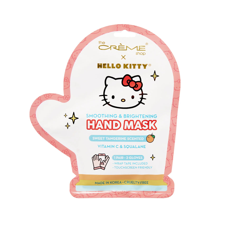 Creme Sanrio HK Smoothing & Brightening Hand Mask Sweet Tangerine 1p