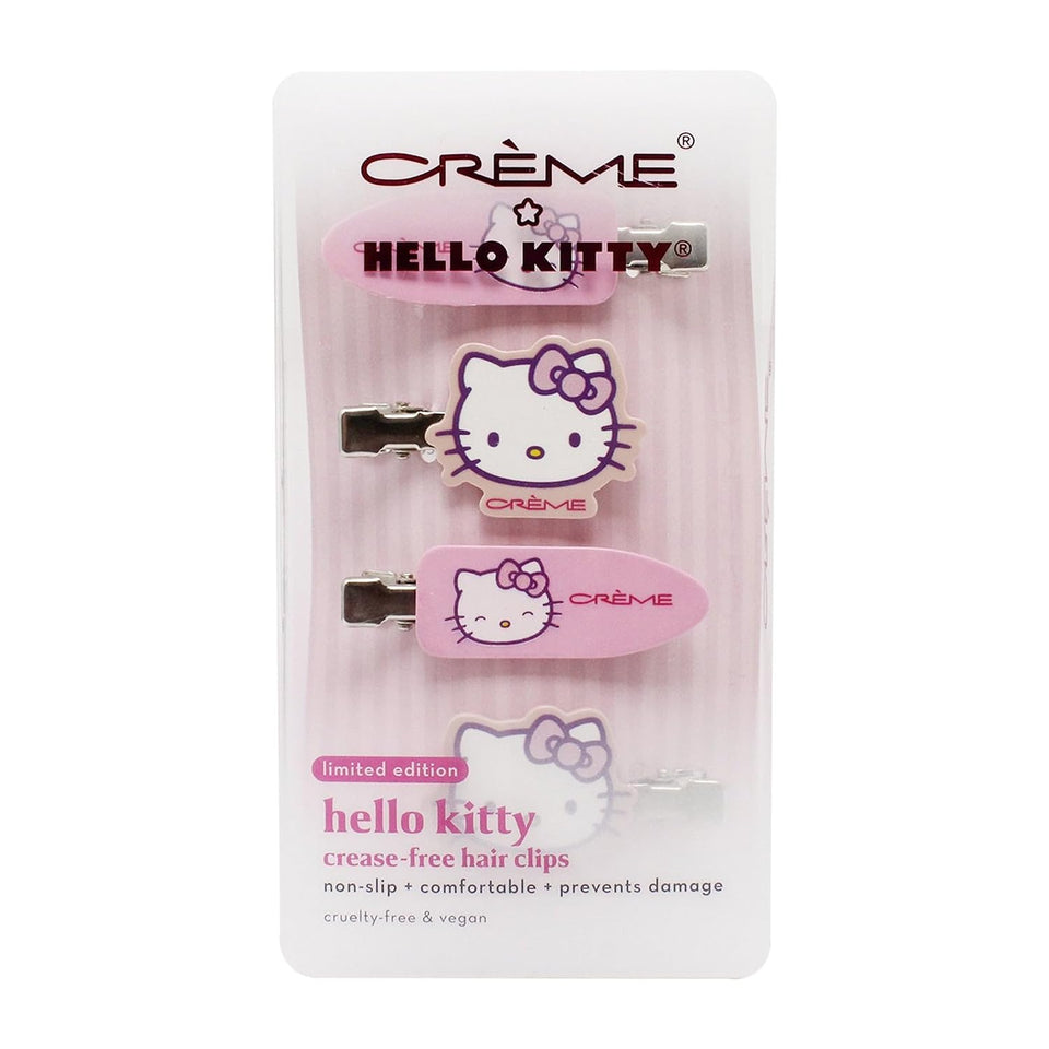 Creme Hello Kitty Crease-Free Hair Clips Limited Edition 4p