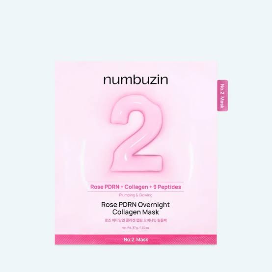 Numbuzin No. 2 Rose PDRN Overnight Collagen Mask 1p