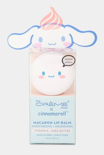 Creme Cinnamoroll Macaron Lip Balm Peach Mousse Limited Edition