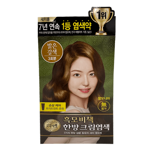 REEN Oriental Hair Dye Cream Light Brown 120g