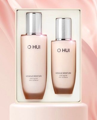 OHui Miracle Moisture Pink Barrier Skin 2pc Special Set