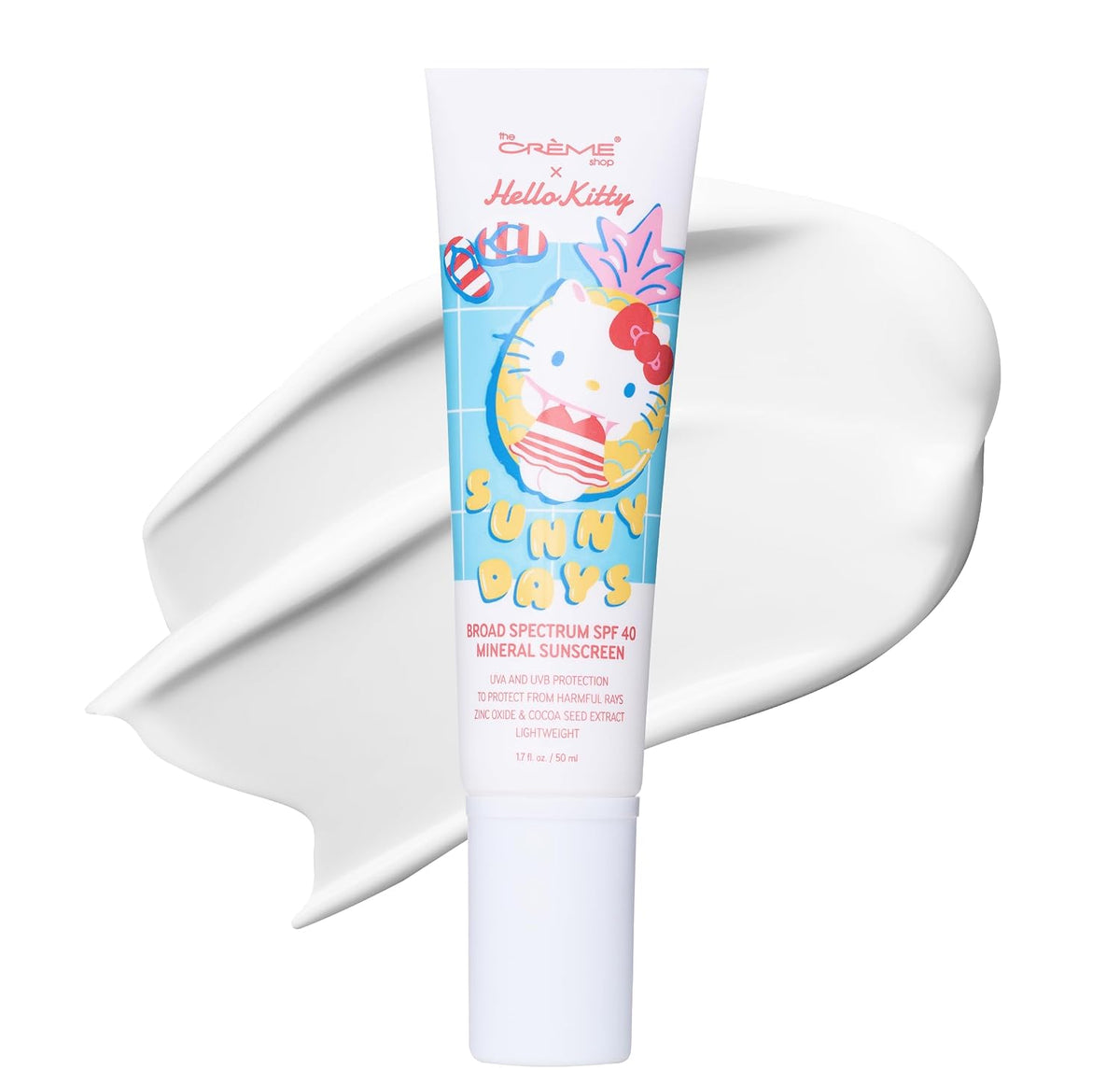 Creme Hello Kitty Sunny Days Broad Spectrum SPF40 Mineral Sunscreen OTC