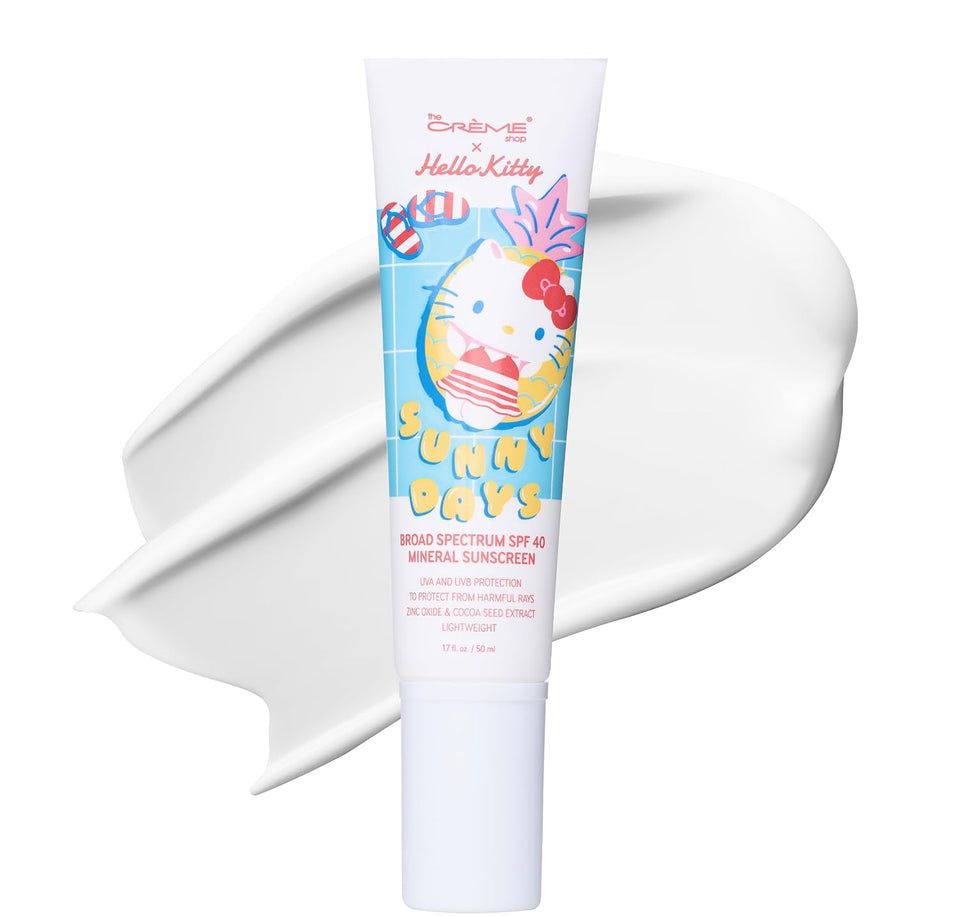 Creme Hello Kitty Sunny Days Broad Spectrum SPF40 Mineral Sunscreen OTC