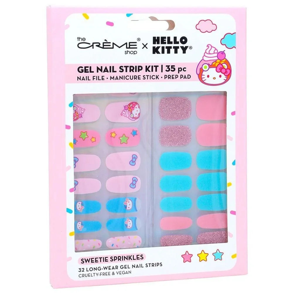 Creme HK Gel Nail Strip Kit Sweetie Sprinkles 35p
