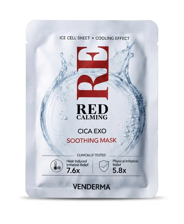 Venderma Red Calming Cica Exo Soothing Mask 4p