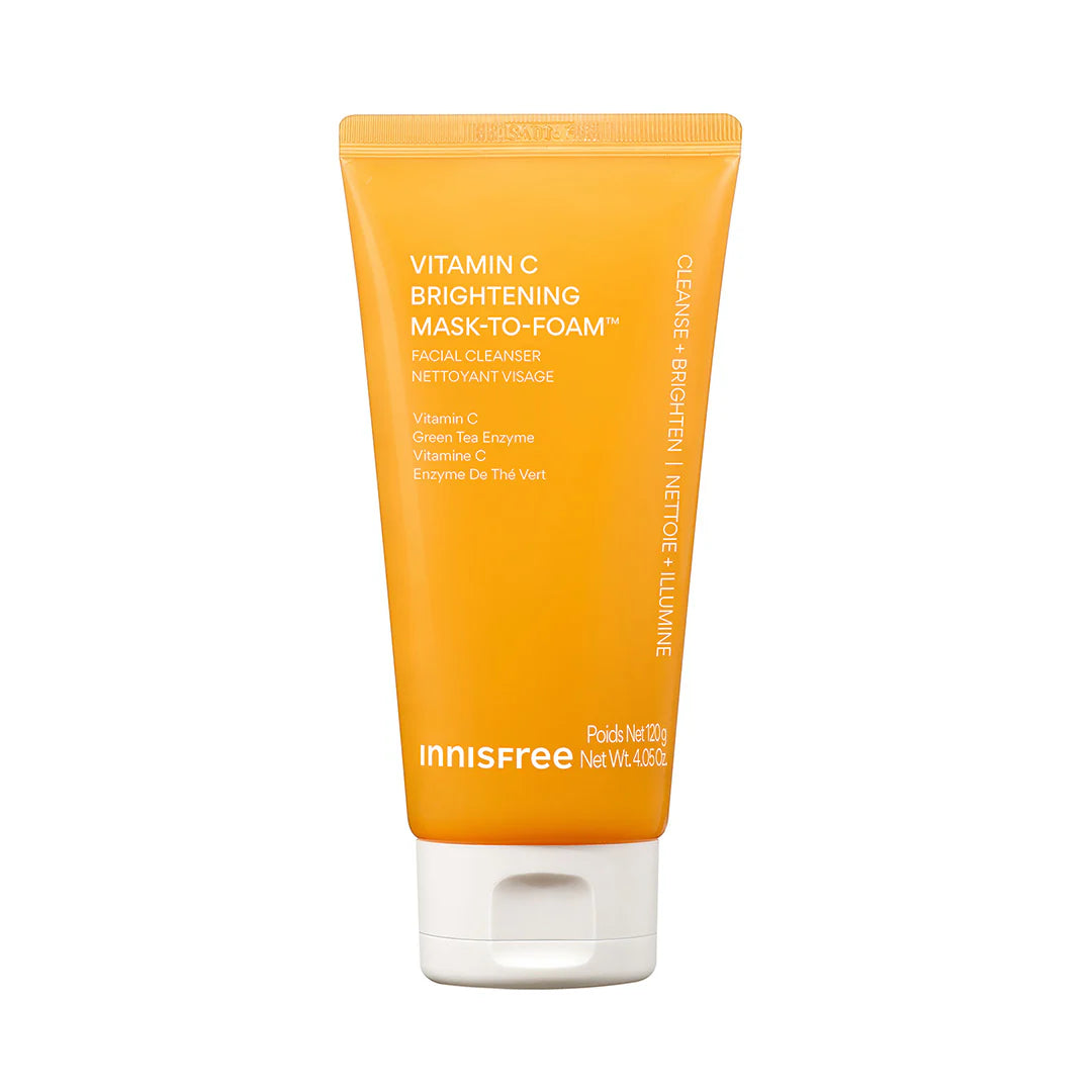Innisfree Vitamin C Brightening Mask-To-Foam Facial Cleanser 120g
